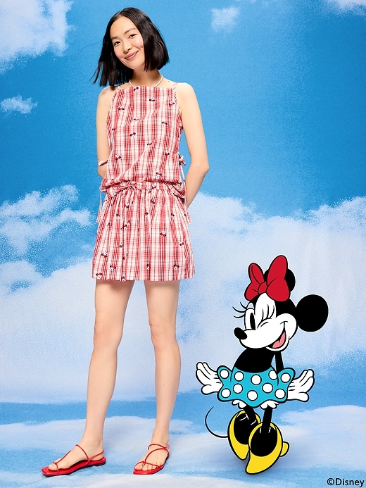 Image number 3 showing, Old Navy x Disney Minnie Mouse Side-Tie Plaid Tank Top for Women