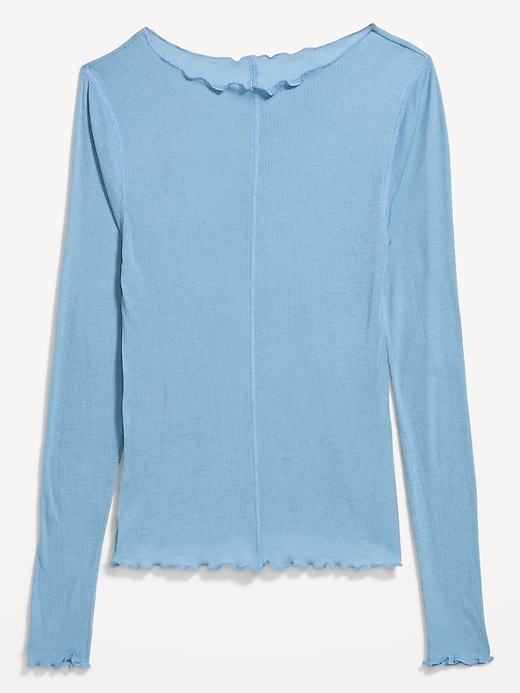 Image number 5 showing, Lettuce-Edge Tissue T-Shirt
