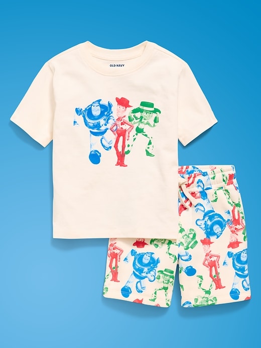 Image number 3 showing, Old Navy x Pixar Toy Story Oversized Graphic T-Shirt and Shorts Set for Toddler Boys