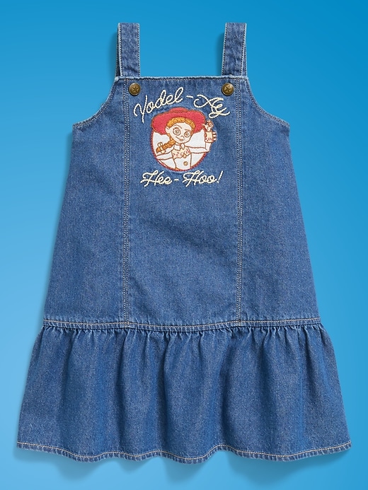Image number 3 showing, Old Navy x Pixar Toy Story Western Denim Dress for Toddler Girls