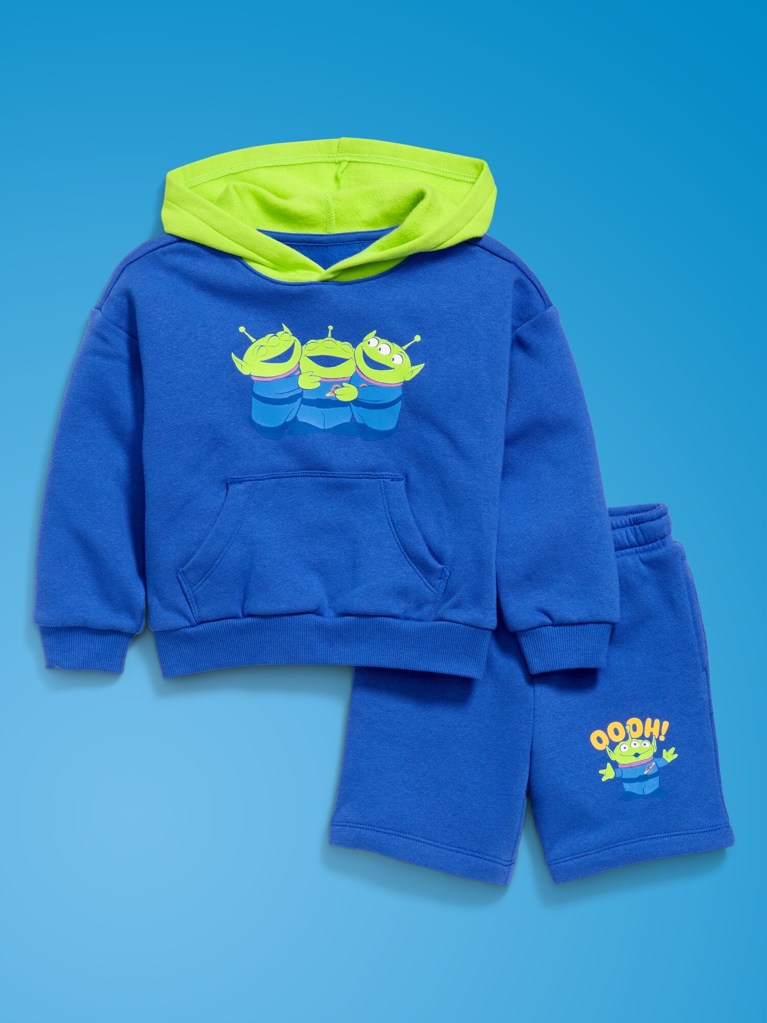 Детский комплект Old Navy x Pixar Toy Story: худи и шорты для мальчиков-малышей, цвет: Синий — фото 3