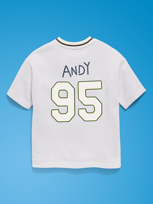 Image number 4 showing, Old Navy x Pixar Toy Story Oversized Baseball Jersey Sweatshirt for Toddler Boys