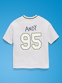 Image number 4 showing, Old Navy x Pixar Toy Story Oversized Baseball Jersey Sweatshirt for Toddler Boys