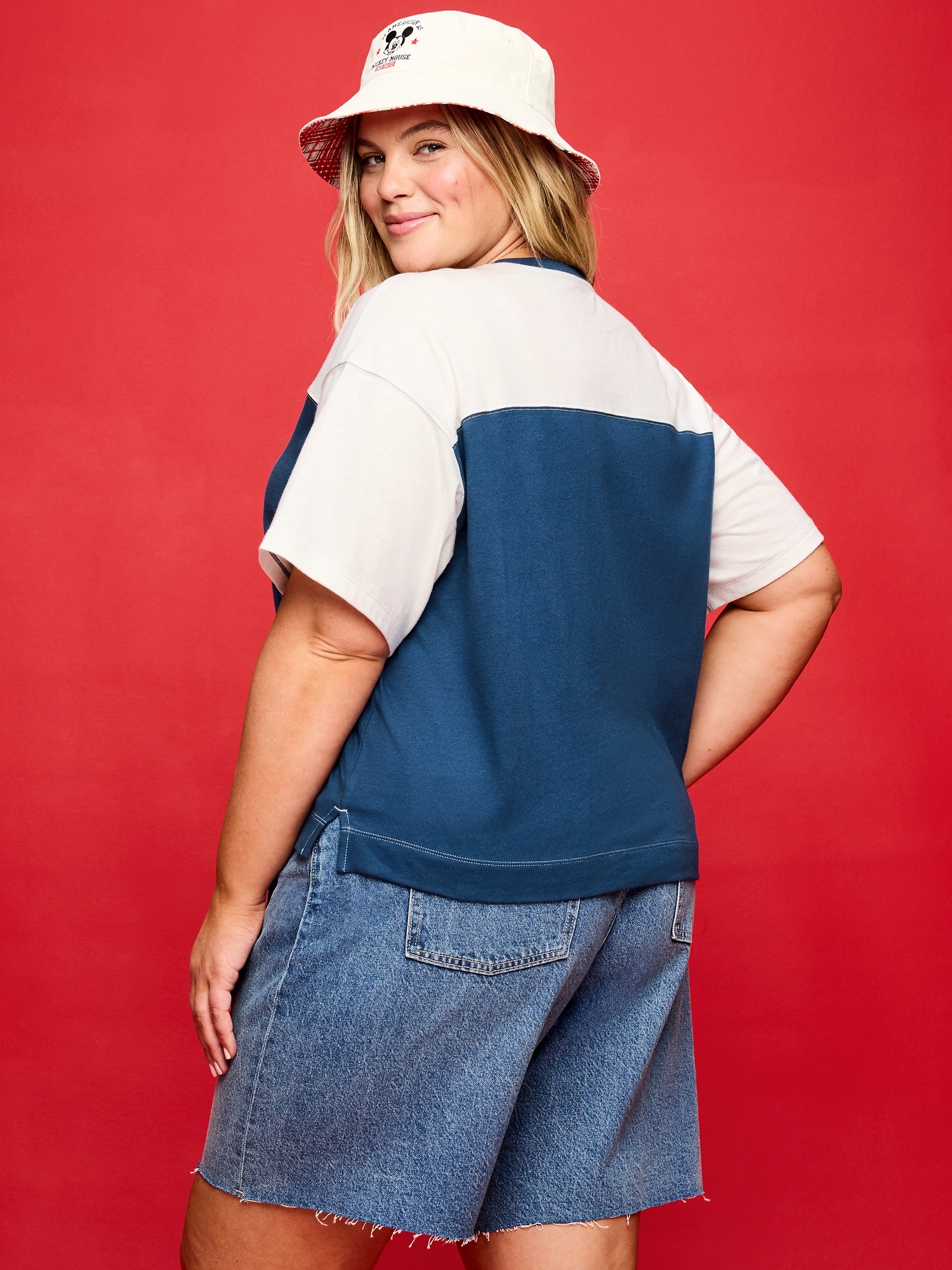 Old Navy x Disney Mickey Mouse Football-Style T-Shirt for Women