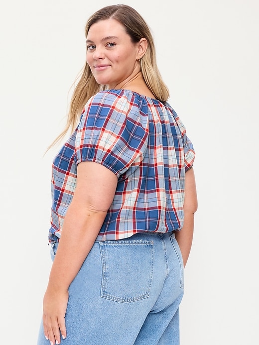 Image number 8 showing, Short-Sleeve Bubble Top