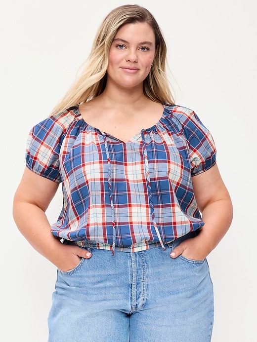Image number 7 showing, Short-Sleeve Bubble Top