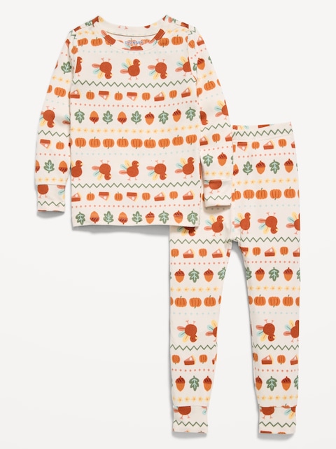 Cozy Printed Snug-Fit Pajama Set for Toddler & Baby