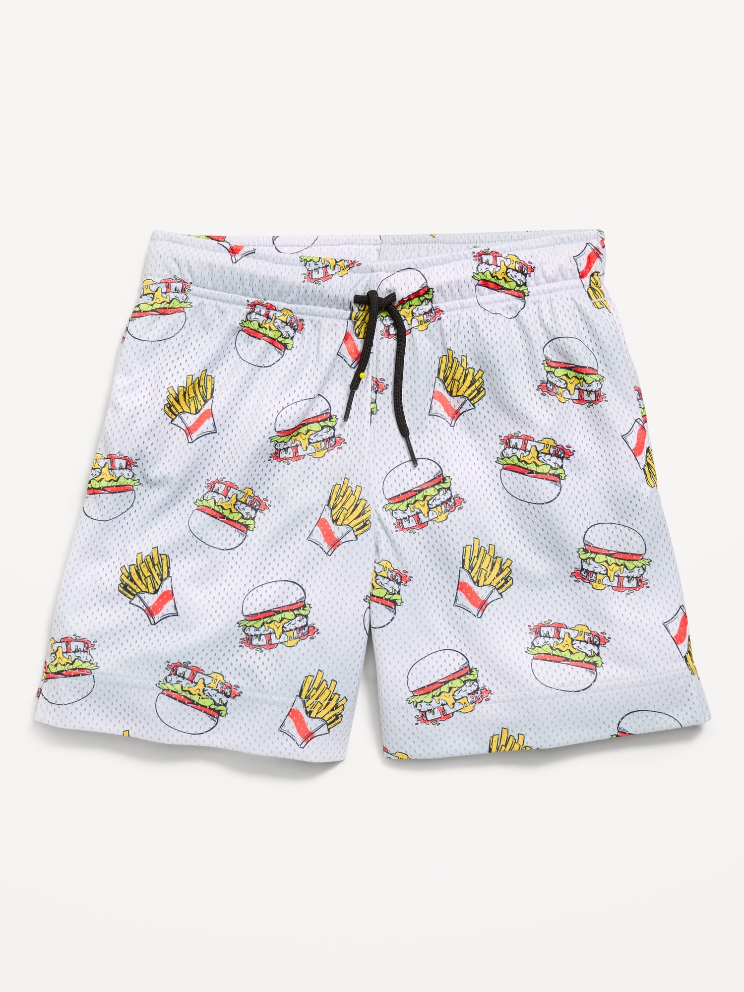 Printed Knee Length Mesh Shorts for Boys