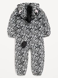 Image number 2 showing, Hooded Critter Unisex Sherpa One-Piece for Toddler