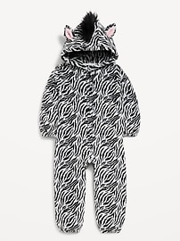 Image number 1 showing, Hooded Critter Unisex Sherpa One-Piece for Toddler