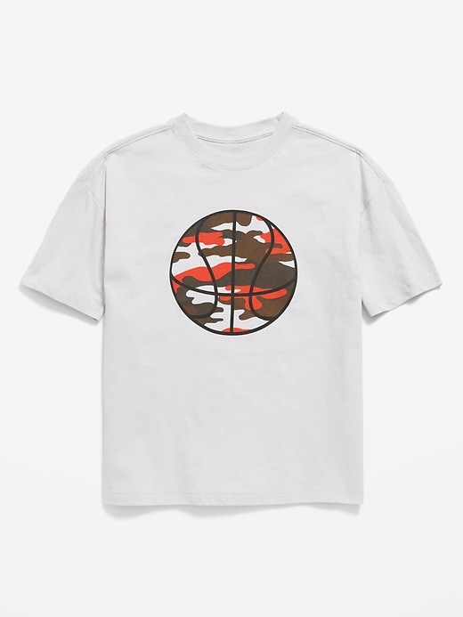Image number 1 showing, Oversized Short-Sleeve Graphic T-Shirt for Boys