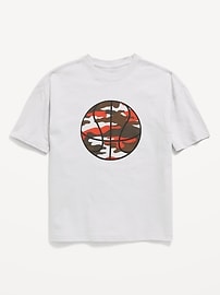 Image number 1 showing, Oversized Short-Sleeve Graphic T-Shirt for Boys