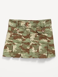 Image number 1 showing, Pleated Utility Twill Skirt for Girls