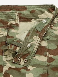 Image number 3 showing, Pleated Utility Twill Skirt for Girls