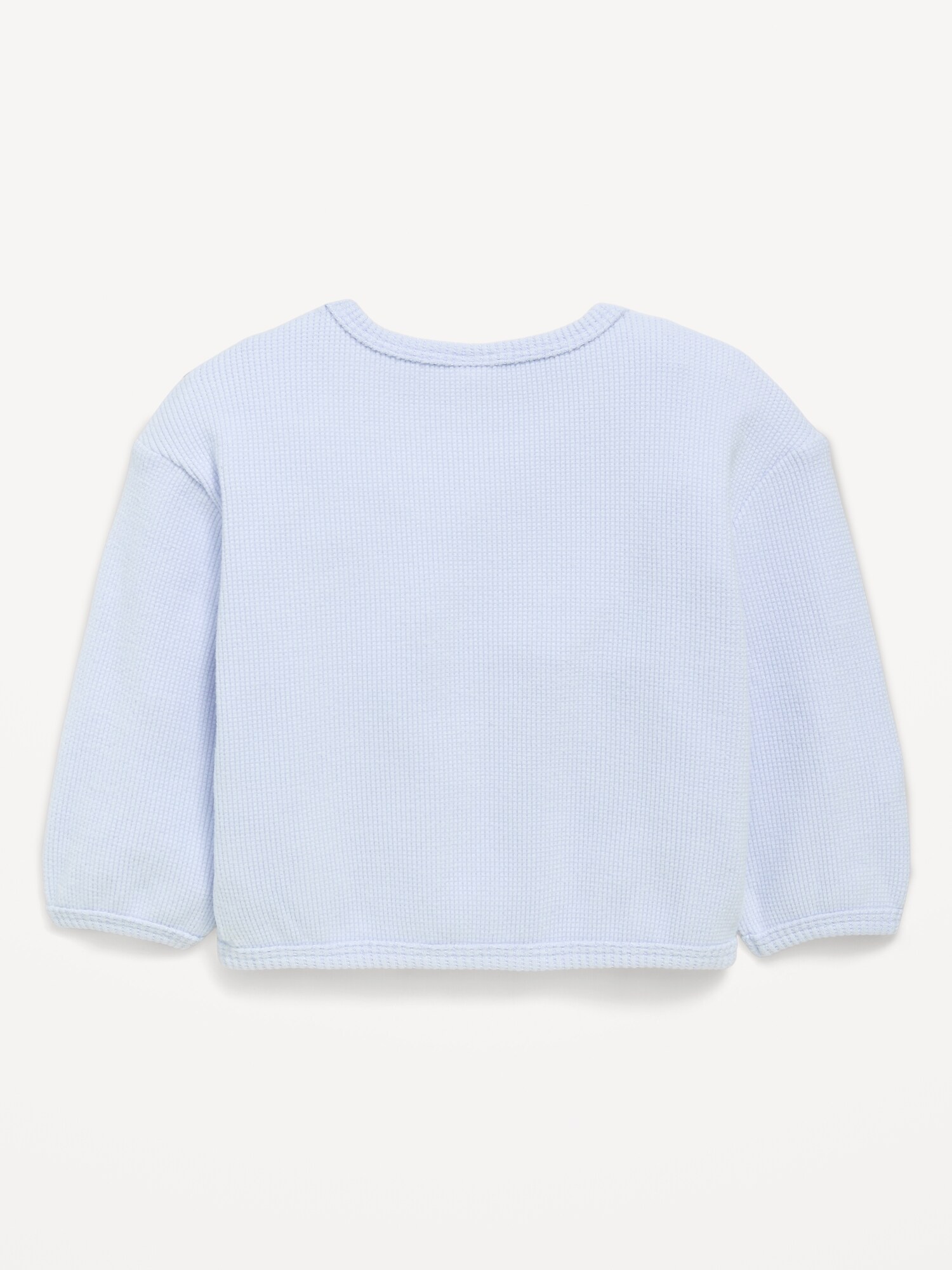 Толстовка Old Navy Long-Sleeve Waffle-Knit Pocket Sweatshirt для малышей, цвет: Contrail — фото 3