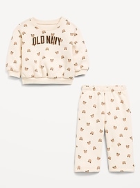 Image number 2 showing, Printed Logo Graphic Sweatshirt and Sweatpants Set for Baby