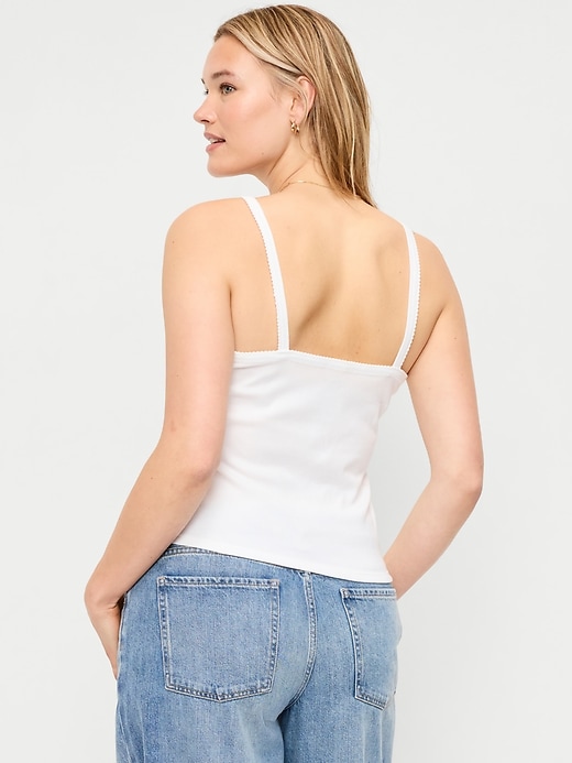 Image number 6 showing, Button-Front Cami Tank Top