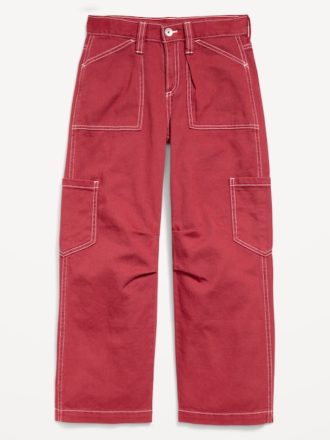 Low-Rise Utility Pants for Girls