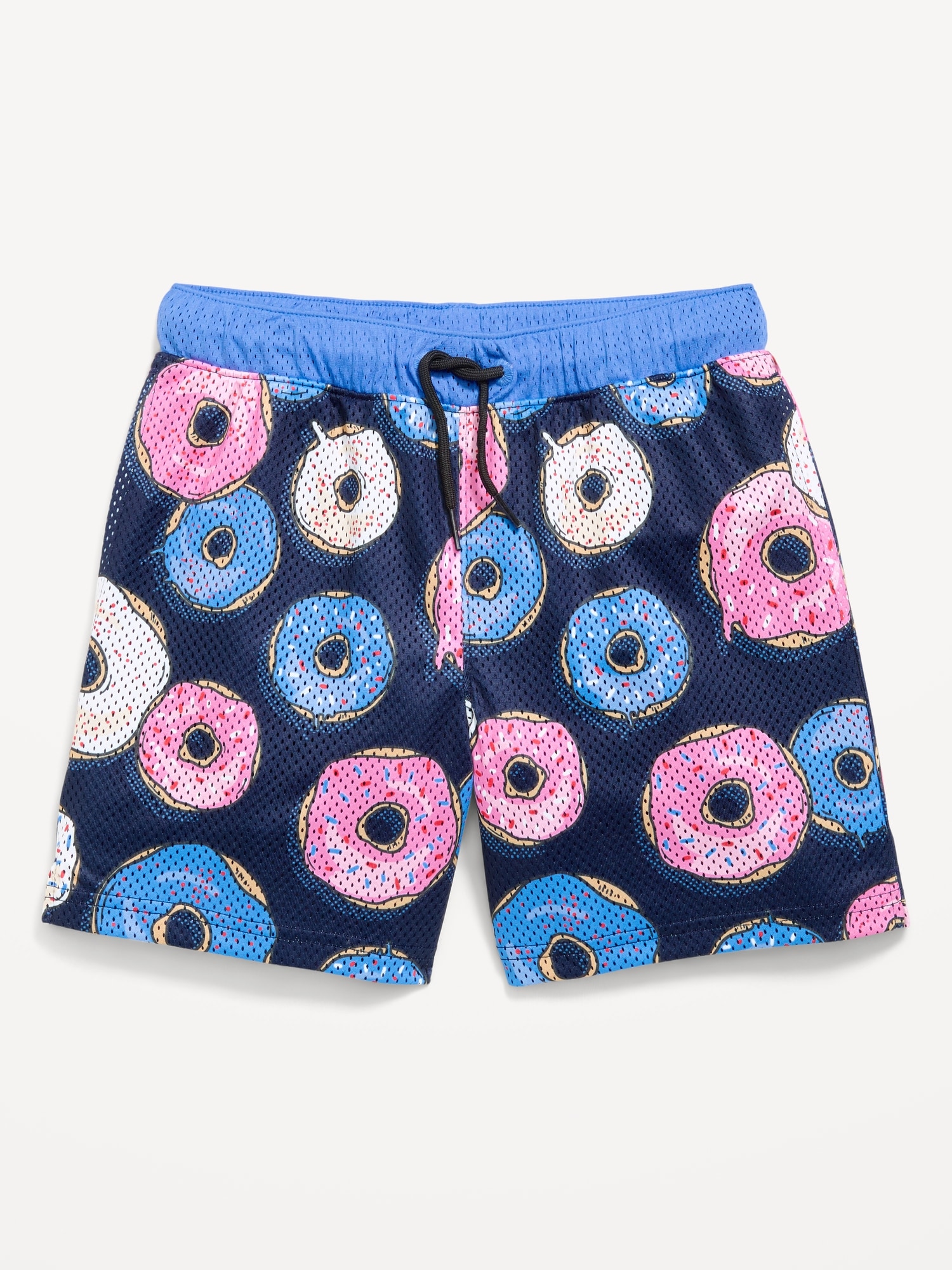 Printed Knee Length Mesh Shorts for Boys
