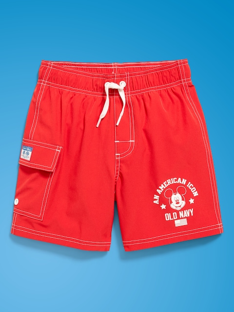 Old Navy x Disney Mickey Mouse Cargo Swim Trunks for Boys