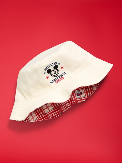Old Navy x Disney Mickey Mouse Reversible Logo-Graphic Bucket Hat for Kids