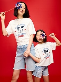 Image number 6 showing, Old Navy x Disney Mickey Mouse Football-Style T-Shirt for Girls