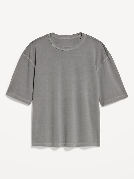 Image number 3 showing, Garment-Dyed Heavyweight Cropped T-Shirt