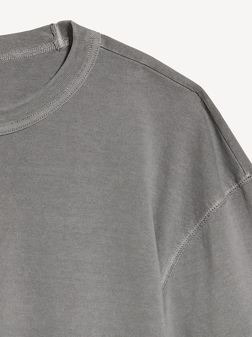 Image number 4 showing, Garment-Dyed Heavyweight Cropped T-Shirt