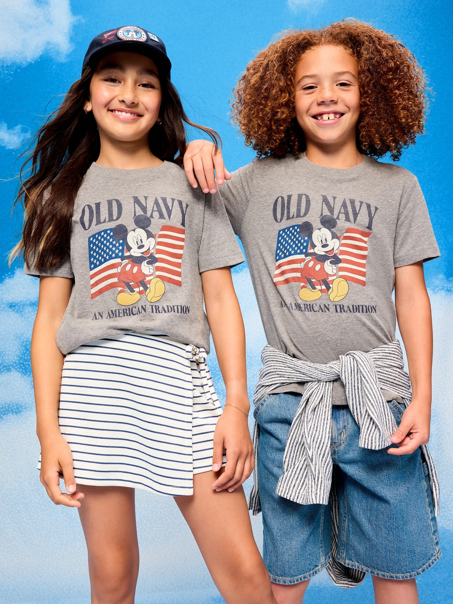 Old Navy x Disney Mickey Mouse Gender-Neutral Logo-Graphic T-Shirt for Kids