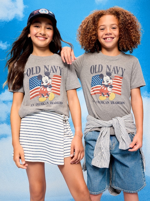 Old Navy x Disney Mickey Mouse Gender-Neutral Logo-Graphic T-Shirt for Kids