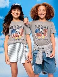 Image number 1 showing, Old Navy x Disney Mickey Mouse Gender-Neutral Logo-Graphic T-Shirt for Kids