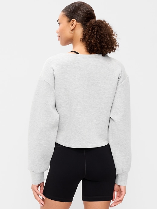 Image number 2 showing, Bounce Fleece Long-Sleeve Twist-Front Top