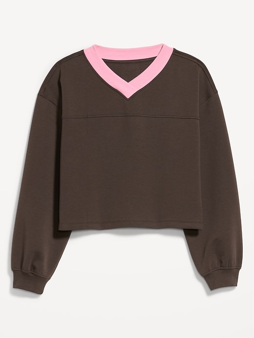 Image number 2 showing, Dynamic Fleece Oversized Cropped Sweatshirt