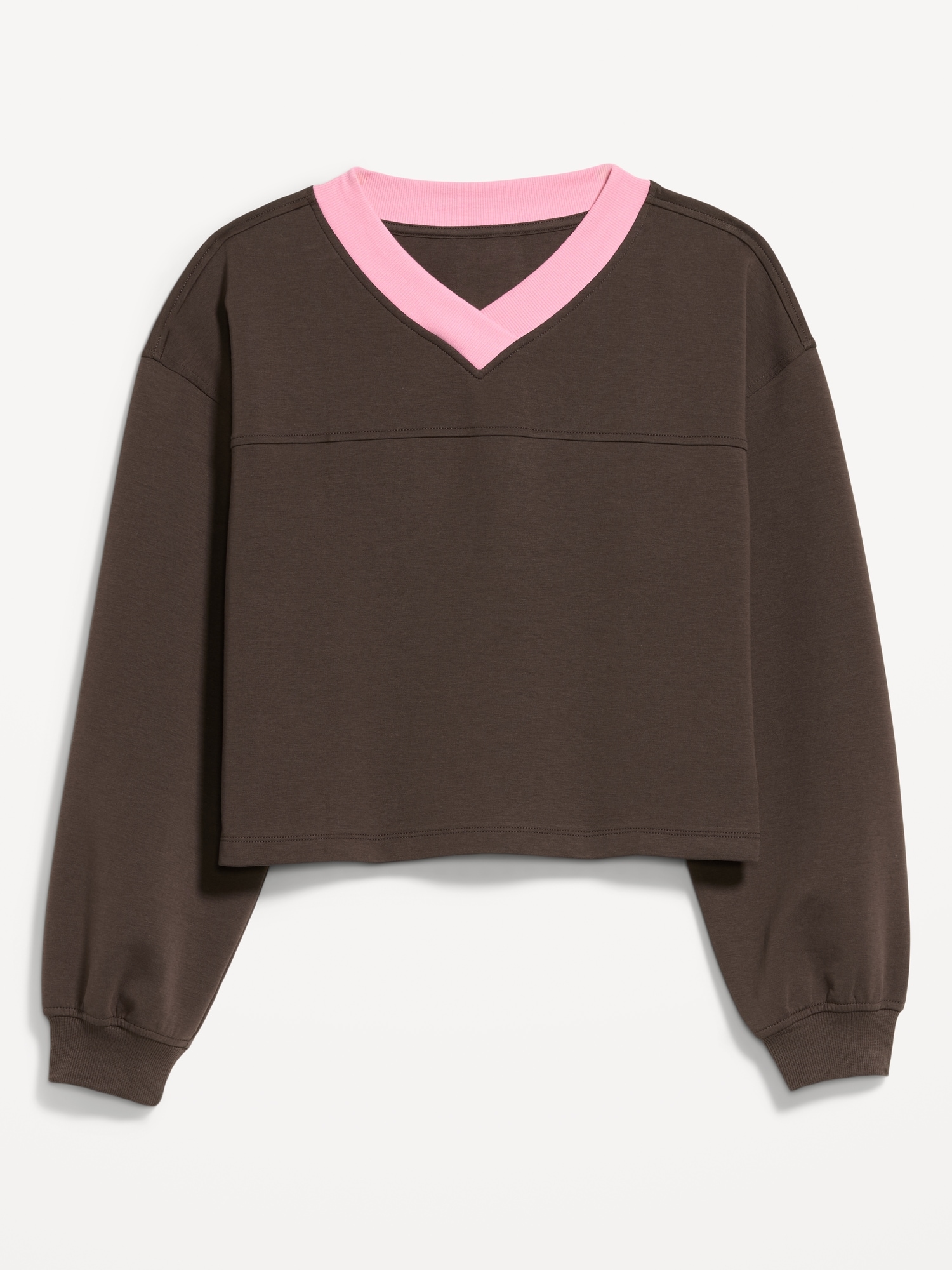 Dynamic Fleece Oversized Cropped Sweatshirt