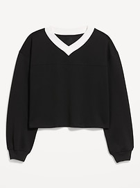 Image number 1 showing, Dynamic Fleece Oversized Cropped Sweatshirt