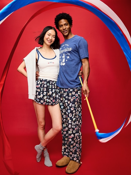 Image number 7 showing, Old Navy x Disney Boxer Pajama Shorts for Women