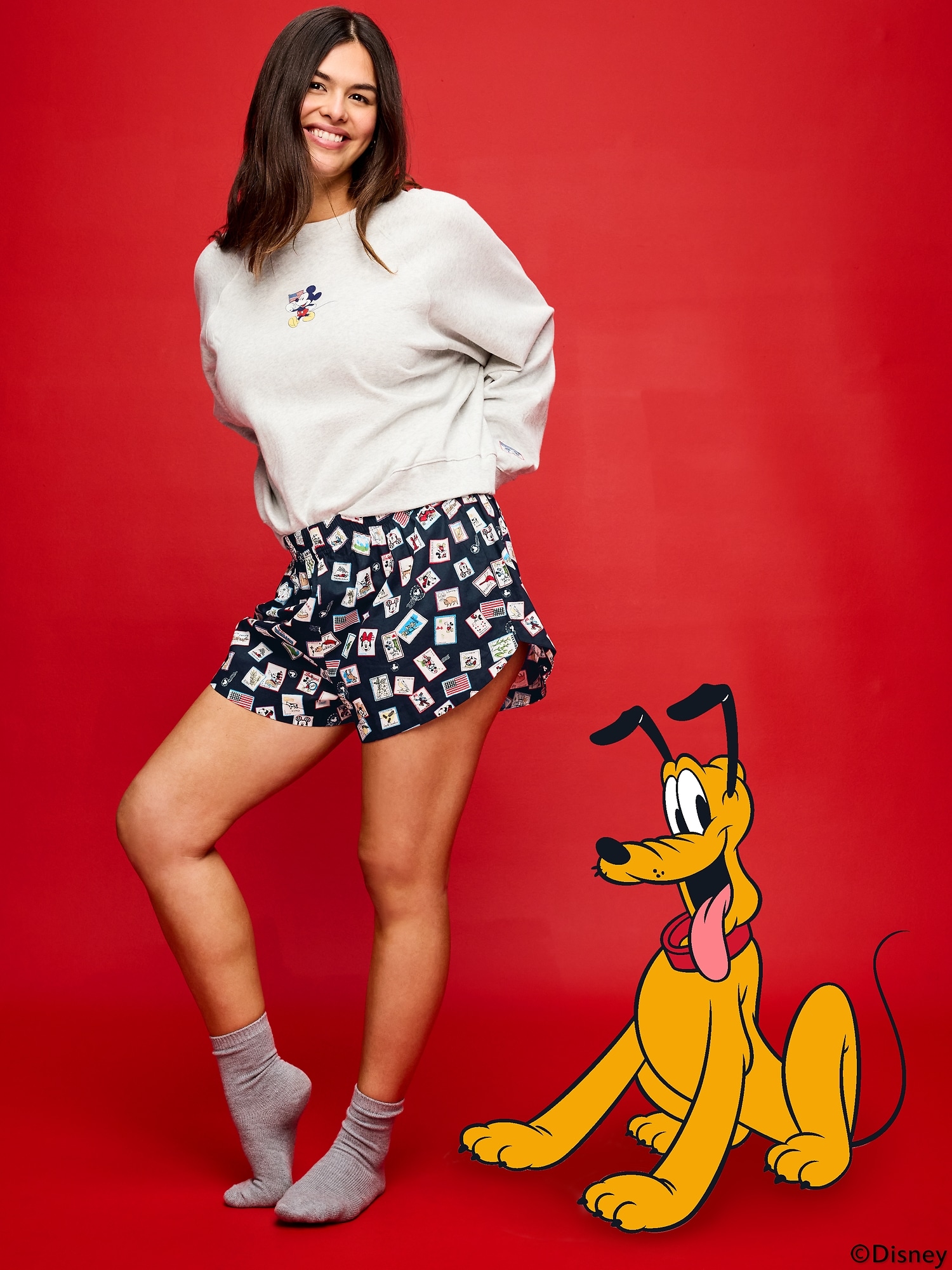 Old Navy x Disney Boxer Pajama Shorts for Women