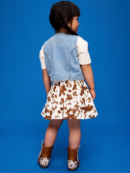 Image number 3 showing, Old Navy x Pixar Toy Story Western Denim Skirt for Toddler Girls