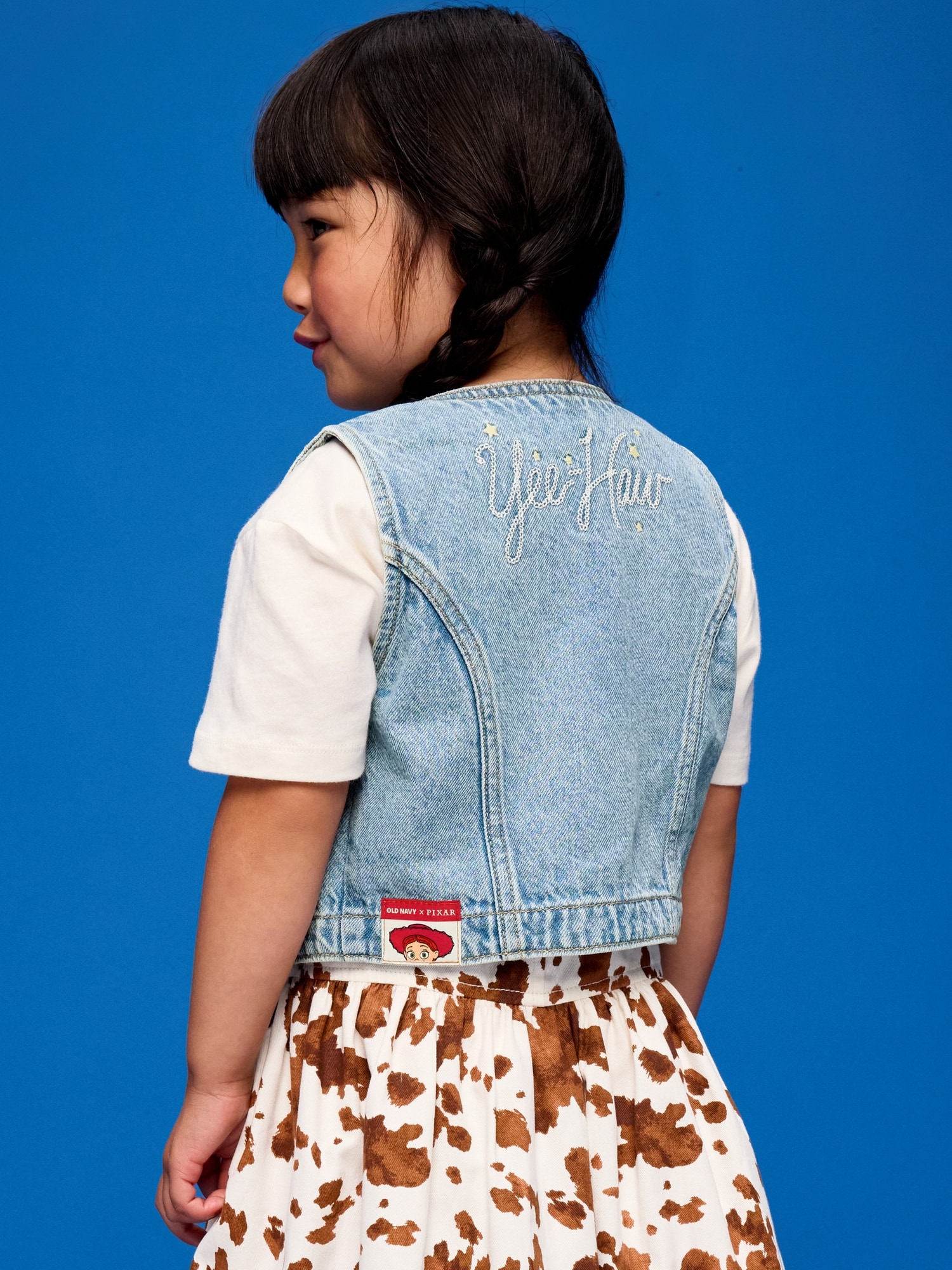 Old Navy x Pixar Toy Story Western Denim Vest for Toddler Girls