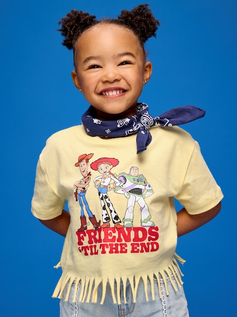 Old Navy x Pixar Toy Story Graphic Fringed-Hem T-Shirt for Toddler Girls