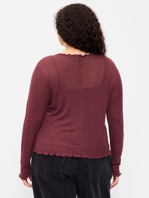 Image number 8 showing, Lettuce-Edge Tissue T-Shirt
