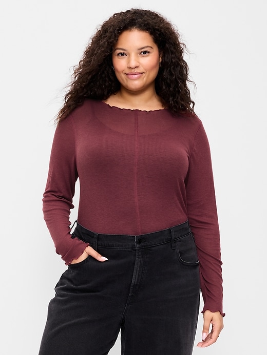 Image number 7 showing, Lettuce-Edge Tissue T-Shirt