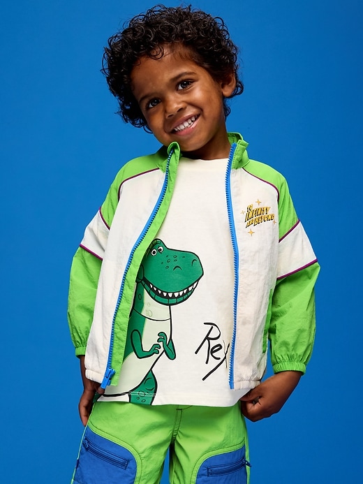 Image number 1 showing, Old Navy x Pixar Toy Story Full-Zip Windbreaker for Toddler Boys