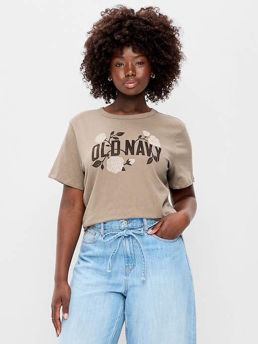 Image number 6 showing, EveryWear Crew-Neck Logo-Graphic T-Shirt