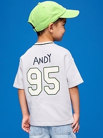 Image number 2 showing, Old Navy x Pixar Toy Story Oversized Baseball Jersey Sweatshirt for Toddler Boys