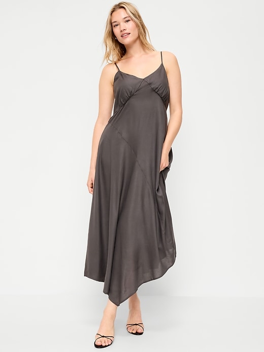 Image number 7 showing, Fit & Flare Tie-Back Asymmetrical Midi Dress
