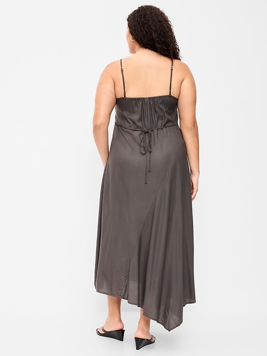 Image number 10 showing, Fit & Flare Tie-Back Asymmetrical Midi Dress