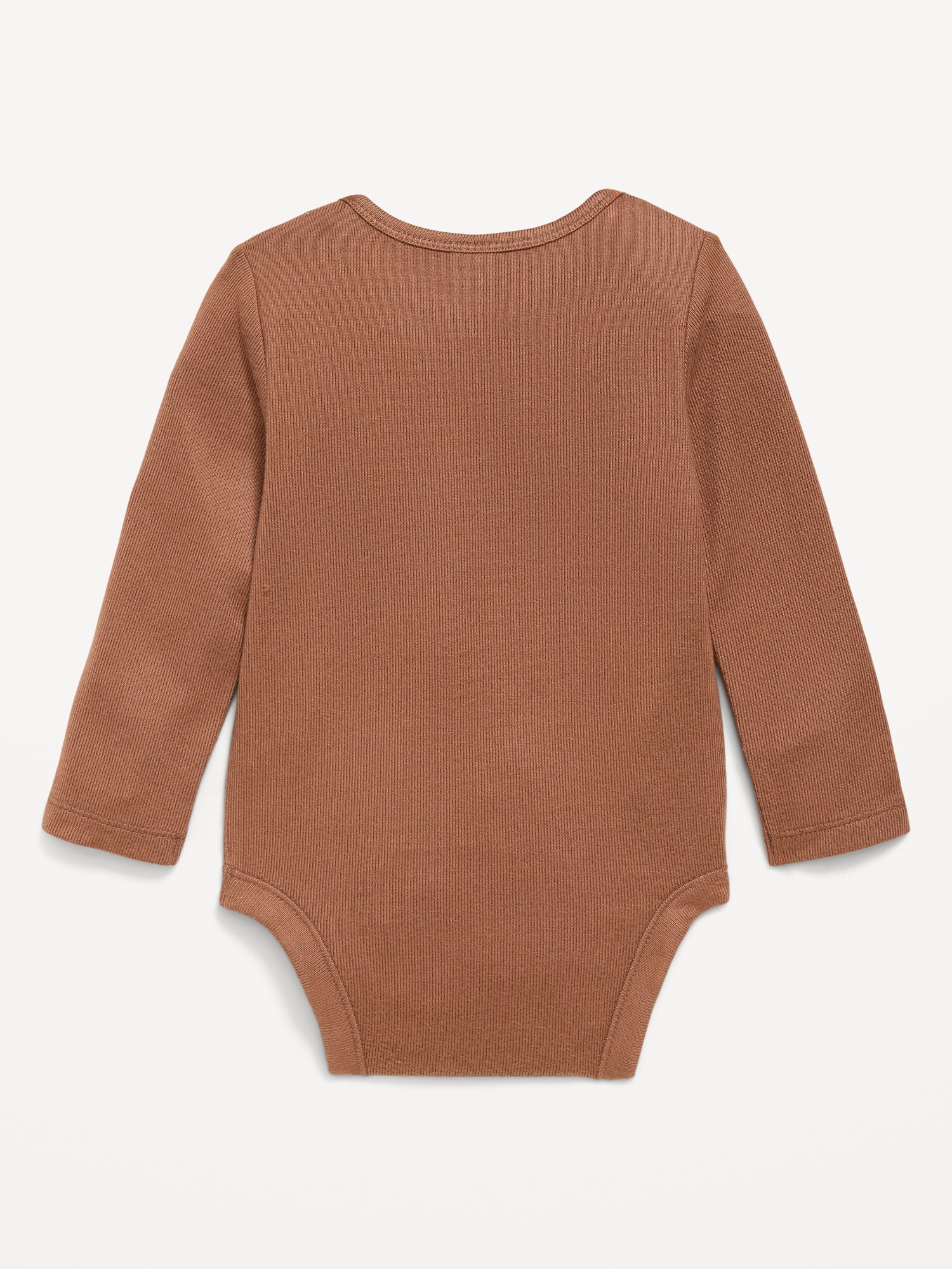 Боди SoftMode для детей, длинный рукав — Old Navy, цвет: Перечный — фото 2