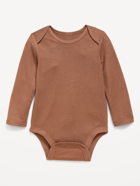 Long-Sleeve Ribbed Bodysuit for Baby