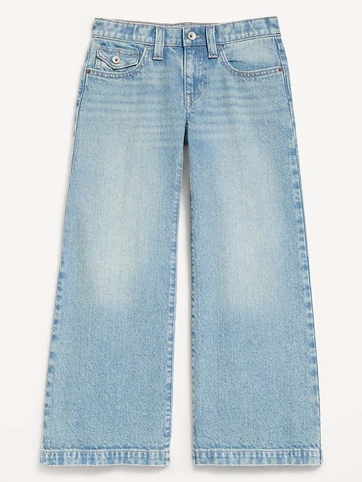 Image number 1 showing, Low-Rise Super Baggy Wide-Leg Jeans for Girls